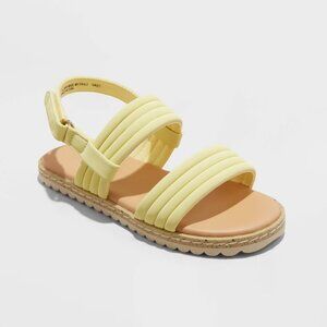 NEW Toddler Kyla Sandals - Cat & Jack™ Light Yellow 8T